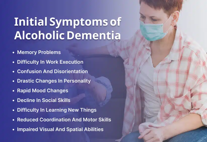 Initial Symptoms of Alcoholic Dementia