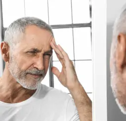 Old man with dementia